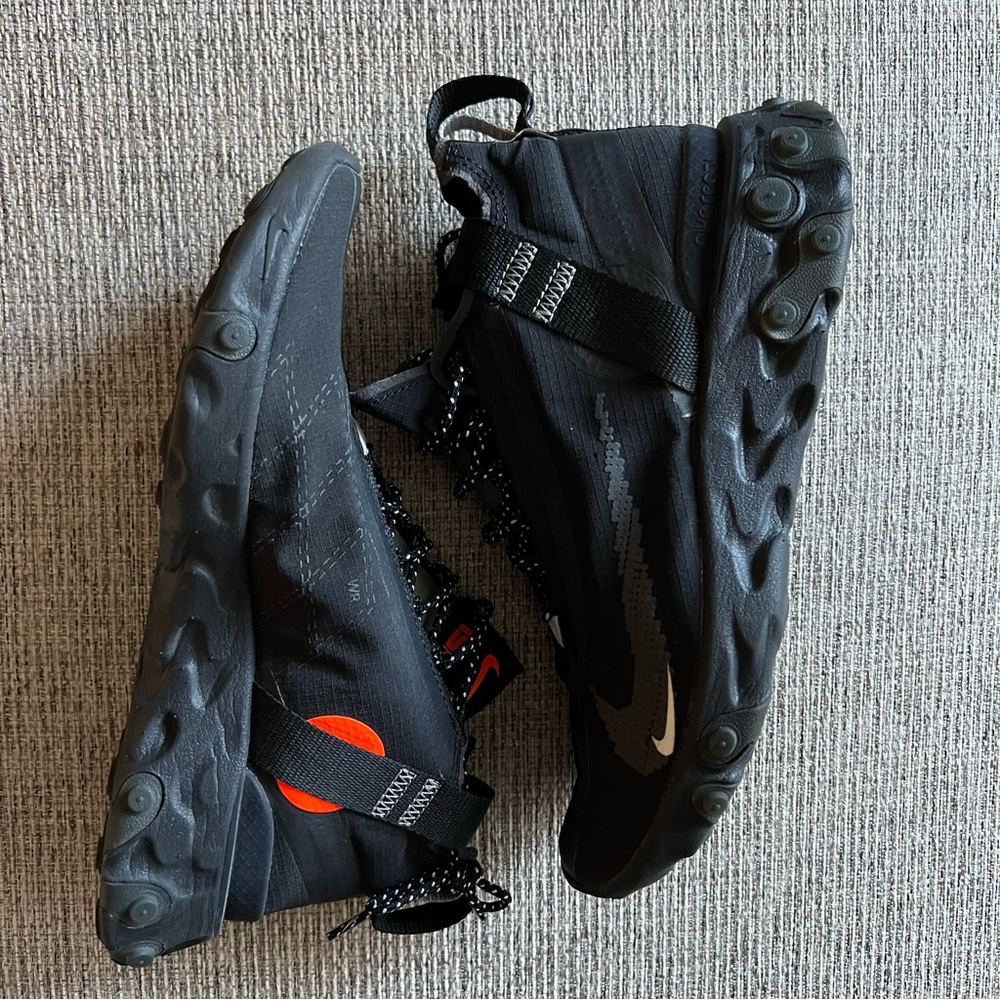 Black and Orange Nike React